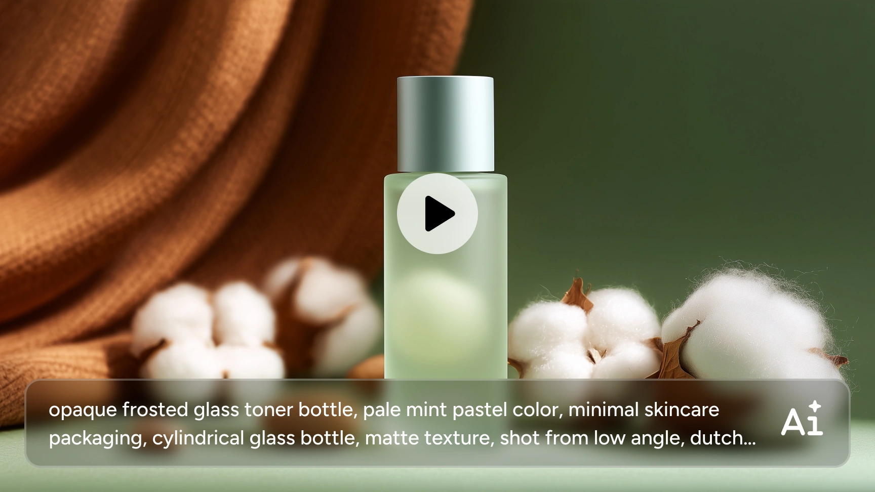 ein Hautpflege-Produktvideo, erstellt von aiease Produktvideo-Generator aus Text